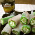 an0v0ko's cooksnap of when they made 【農家のレシピ】オクラとハムの生春巻き.