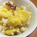 娘魔狸's cooksnap of when they made サツマイモご飯.