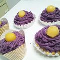 ★りさすけ★'s cooksnap of when they made 簡単♪紫芋モンブラン★アルミカップサイズ.