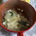 vivi☺️'s cooksnap of when they made 姫皮（たけのこ）、わらびのお味噌汁 ♪.