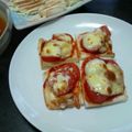 CHI〜CHAN's cooksnap of when they made はんぺん　ｄｅ　ピザ風.