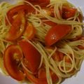 ツルみ's cooksnap of when they made 簡単☆完熟トマトのスパゲッティー.