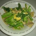 アリスの絵本's cooksnap of when they made 小松菜とベーコン（豚バラ）の卵とじ.