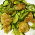 hayawazaa's cooksnap of when they made ★★鶏肉ときゅうりのゴマゴマ炒め〜★★.