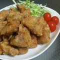 めかにか's cooksnap of when they made 節約☆ボリューム満点☆豚ロース肉の唐揚げ.