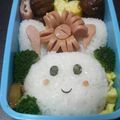 ねこ姫's cooksnap of when they made キャラ弁☆ウサギちゃん弁当♪.