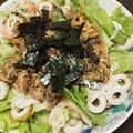 イロピリン's cooksnap of when they made お手軽♪サバ缶でサラダ蒸し寿司.