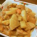 チームすえちゃん's cooksnap of when they made ★こってり旨！鶏と大根の味噌バター煮★.