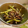カエル☆バカ陽気's cooksnap of when they made 芋つるの塩昆布いため.