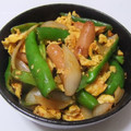 みっにゃん's cooksnap of when they made ししとうとウインナーの卵ケチャ炒め.