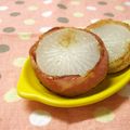 赤い電話's cooksnap of when they made お弁当に♪大根のベーコン巻きステーキ.
