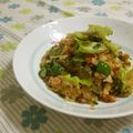 赤い電話's cooksnap of when they made 古いレタスが主役①レタス入黄金チャーハン.