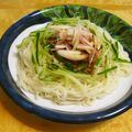 machi5111's cooksnap of when they made ツナのせ！なめ茸そうめん.