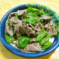 machi5111's cooksnap of when they made 簡単！うまし！ピーマンと牛肉の和え物.
