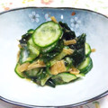 まっちー食堂's cooksnap of when they made きゅうりとわかめのなめ茸和え.