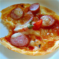 らら☆'s cooksnap of when they made ♪餃子の皮が余ったら･･･ひとくちピザ♪.