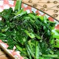 チャリpan's cooksnap of when they made カブの葉ナムル.