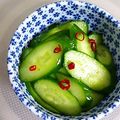 もはー's cooksnap of when they made 鉄板キュウリの浅漬け.