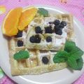 モグモグスイーツ's cooksnap of when they made 簡単さくふわ～♪アメリカンワッフル.