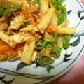 kemeta's cooksnap of when they made タケノコと野菜のコチュジャン炒め.