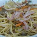 リスのしっぽ's cooksnap of when they made きのことベーコンのバター醤油スパゲッティ.