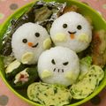 赤い電話's cooksnap of when they made ＊キャラ弁＊ハロウィンお化け弁当.