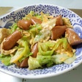さくらもち姫's cooksnap of when they made キャベツとウインナーの卵とじ.