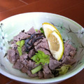 ぷりまこ's cooksnap of when they made 薄切り牛肉と塩昆布の和え物.