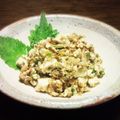 Rins's cooksnap of when they made おもてなしＯＫ！いわし缶と豆腐の香味和え.
