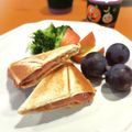 ☽月光's cooksnap of when they made エルビスサンド風ホットサンド.