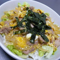 mikimaron's cooksnap of when they made めんつゆで簡単に！豚とじ丼.