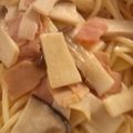 のこのこ★'s cooksnap of when they made 鶏肉とエリンギとネギのクリームパスタ.