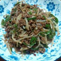 3631sa's cooksnap of when they made 挽き肉ともやしのオイコチュ炒め♪.