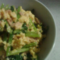はるかっち１号's cooksnap of when they made こまつなたまの胡麻マヨ和え.