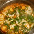 toshiebaba's cooksnap of when they made 発汗♪スタミナ餃子のキムチゲ鍋.