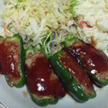 ajuri's cooksnap of when they made ふっくら☆ピーマンの肉詰め☆.