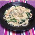 ひょんど's cooksnap of when they made らくらくサーモン＆ほうれん草ぱすた☆.