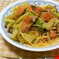 うさくまそらん's cooksnap of when they made 鮭とキャベツのクリームパスタ.