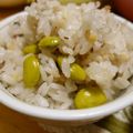 myukitty's cooksnap of when they made 美味しい☆枝豆ごはん.