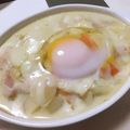 ayaakari's cooksnap of when they made 残ったシチューでベーコンエッグドリア.