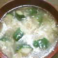 野生のねぎ's cooksnap of when they made たまごきゅうりスープ.