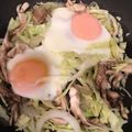 かずくん☆'s cooksnap of when they made 朝食にも！キャベツの巣ごもり卵.