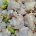 kyootan's cooksnap of when they made 里芋と枝豆とベーコンの和風サラダ.