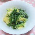 Machalin's cooksnap of when they made 水菜としらすのサッと炒め.