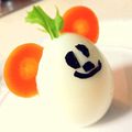 こはる・▽・'s cooksnap of when they made ハロウィンに！ゆでたまごミッキー.