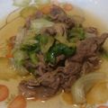 keip3's cooksnap of when they made レタスと牛肉の炒め煮.
