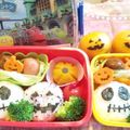 emi&misaki's cooksnap of when they made ハロウィン弁当☆.