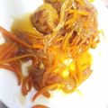☆hinako☆'s cooksnap of when they made 肉団子（鶏）と野菜の和風炒め☆あんかけ風.