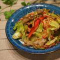 bobitin's cooksnap of when they made キャベツと塩麹きのこの炒め.