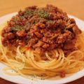 BOByun's cooksnap of when they made 洋食屋のミートソーススパゲティー.